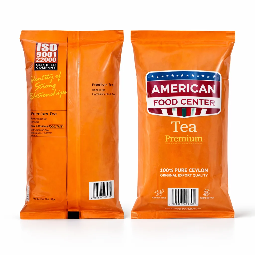 Centre seal pillow pouch for snacks and confectionery