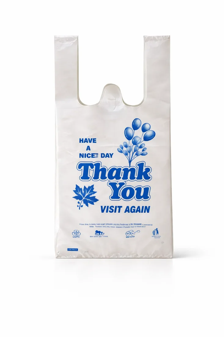 Printed thank you bag for retail and ecommerce orders